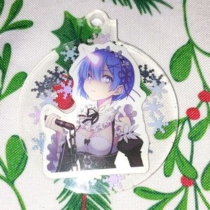 Rem Re:Zero Starting Life in Another World resin clear snowflakes Ornament